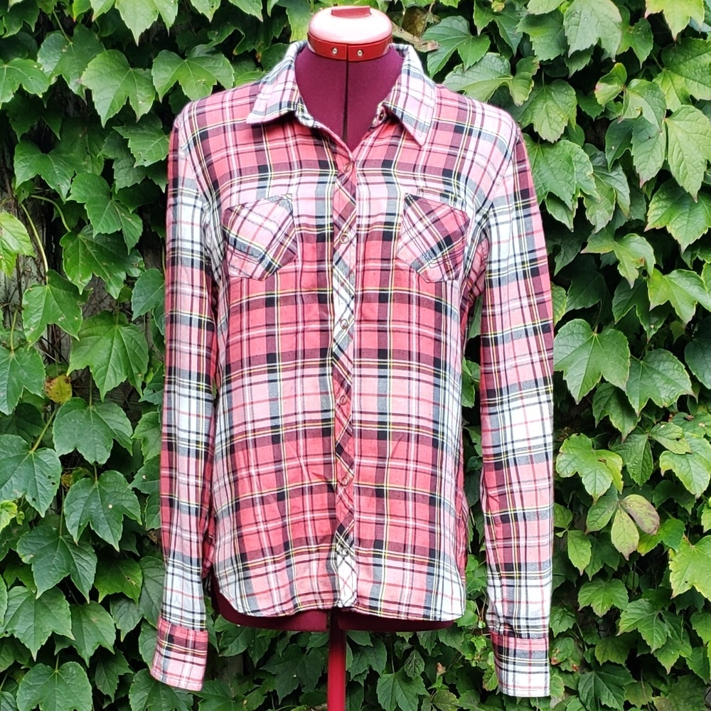 Volcom plaid button up